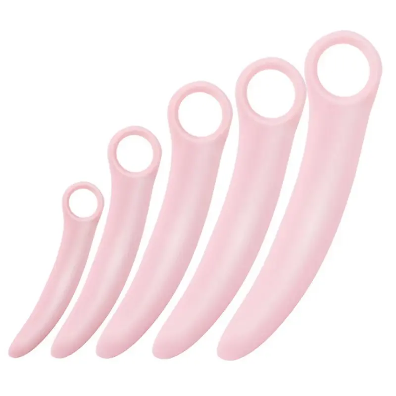 Ultra Soft Silikon Vaginal Anal Plug Dilatator 5-teiliges Set Wasserdichter Dildo für Komfort Allmähliche Anal dilation Sexspielzeug Für Paare