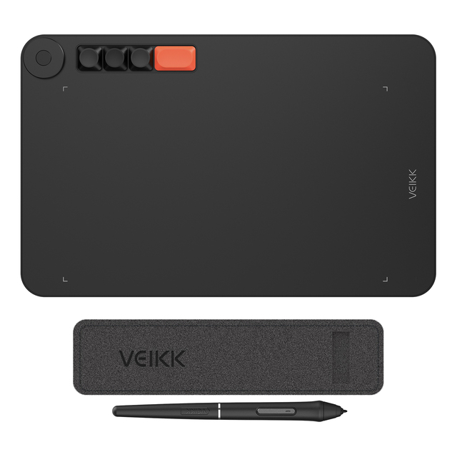 Distributor Price VEIKK Voila L(VO1060) Drawing Graphics Tablets with Four Mechanical Shortcut Keys