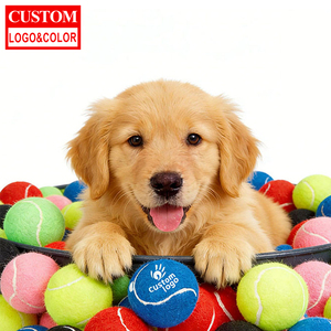 Wholesale Factory Pet Training Chew Fetch Balls Juguetes De Perro Con Logo Personalizado for Promotion Gift Pet Tennis Ball Toys