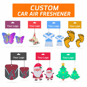 Diffuseur de parfum pour voiture personnalisé, en plastique, à suspendre, avec clip pour grille d'aération, parfum longue durée, avec logo - Product Image 1