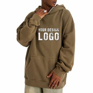 Factory Customized Plus Fleece Heavyweight Plus Size <b>Men's</b> Hoodie Street Casual <b>Thick</b> Drop Shoulder Oversize <b>Mens</b> <b>Hoodies</b> - Product Image 3