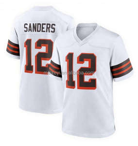 Kualitas Terbaik kustom #12 Sander Shedeur #10 Quinshon Judkins #95 jersey sepak bola Amerika jahitan Garrett - Product Image 5