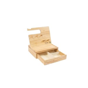Wooden <b>Storage</b> Rack Desktop Phone Holder Key Glasses Watch Organizer <b>With</b> Drawer For Bedside Office Kitchen <b>Dressing</b> <b>Table</b> - Product Image 3