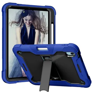 2022 Upcoming Latest Slim Hybrid Combo Shock Proof Tablet Cover Case for iPad 10.5 2022 Case Blue