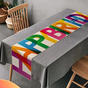 <span class=keywords><strong>Chemin</strong></span> de <span class=keywords><strong>table</strong></span> pour fête d'<span class=keywords><strong>anniversaire</strong></span> 40 ans, nappe de <span class=keywords><strong>table</strong></span>, décoration de la maison, bannière de salle à manger - Product Image 6