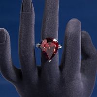 Bague de luxe haut de gamme TIANSHE pour femme, avec cristaux colorés et zircon, bague de princesse pour mariage, bijoux en gros