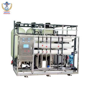 Pompe pour équipement de purification d'eau par osmose inverse (RO) avec PLC, productivité 1000L/heure, roulettes et poignée de transport manuelle - Product Image 1