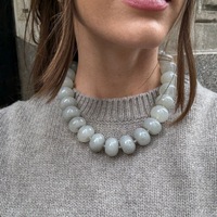 Collier d'été perlé Haomi, chaîne de clavicule colorée style bohème dopamine pour femme