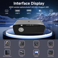 Projecteur de bureau LED 1850 lumens ANSI avec Android, home cinéma portable, résolution native 1080P