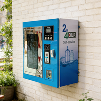 Terminal Inteligente de Venta de Agua Montado en Pared con Sistema de Pago Múltiple, Dispensador de Autoservicio con Monedas y Tarjeta IC para Kiosco de Agua Comunitario