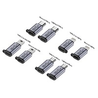 Adaptador USB C a Micro USB, Adaptador Mini USB Tipo C Hembra a Macho de 8 Pines para Teléfono, Compatible con Carga y Transferencia