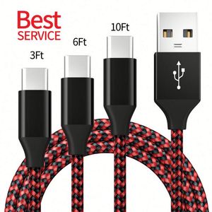 Cavo USB da Tipo A a Tipo C per Ricarica Rapida e Sincronizzazione Dati, 1M, Intrecciato in Nylon, per Telefoni e Tablet, Prezzo all'Ingrosso - Product Image 2