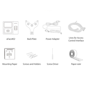 Parmak izi zaman devam makinesi iFace402 kart ve yüz tanıma tcp/ip USB yüz erişim kontrol sistemi - Product Image 6