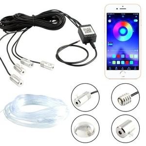Lumière d'ambiance pour voiture, éclairage décoratif pour les pieds, fil optique, contrôle par application mobile, lumière froide sept couleurs, 5W standard - Product Image 3