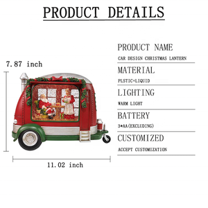 Decorazioni Natalizie USA Best Seller: Lanterna USB con Globo di Neve e <span class=keywords><strong>Babbo</strong></span> <span class=keywords><strong>Natale</strong></span>, Ornamenti Natalizi per la Casa - Product Image 3