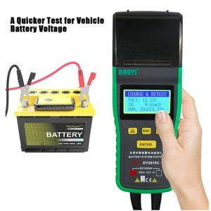 เครื่องทดสอบแบตเตอรี่รถยนต์ DUOYI DY2015C 12V 24V แบบดิจิตอล สำหรับแบตเตอรี่ตะกั่ว-กรด พร้อมเครื่องมือวิเคราะห์ยานยนต์ 100-1700 SOH  พร้อมเครื่องพิมพ์ในตัว พกพาสะดวก - Product Image 4