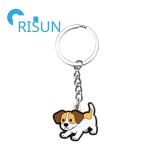 Llavero con colgante de <span class=keywords><strong>cachorro</strong></span> personalizado de fábrica, Llavero de regalo para amantes de los perros, llavero de esmalte de perro <span class=keywords><strong>Jack</strong></span> <span class=keywords><strong>Russell</strong></span> <span class=keywords><strong>Terrier</strong></span> personalizado - Product Image 3