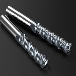 Huhao Hrc70 Wolfraamcarbide 4 Fluit Vierkante Eindmolen Platte Eindmolens Massief Carbide Einde Molen Cnc Bit Metaal H12320103 - Product Image 3