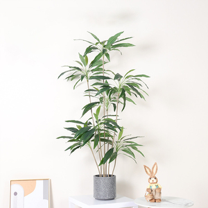 <span class=keywords><strong>Plante</strong></span> artificielle en velours plastique, <span class=keywords><strong>plante</strong></span> en pot <span class=keywords><strong>d</strong></span>écorative pour la <span class=keywords><strong>d</strong></span>écoration de bureau, de jardin et de la maison, plantes artificielles, verdure - Product Image 1