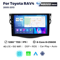 NaviFly Écran QLED Android le plus récent, caméra 360°, CarPlay Auto pour Toyota RAV4 2005-2013, prise en charge de la sortie AV, Android Auto