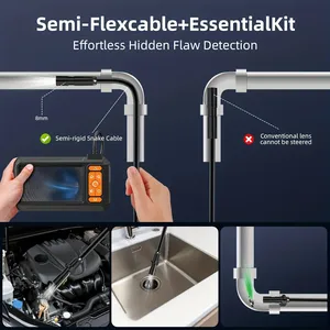 Caméra endoscopique industrielle P410, écran 4.3 pouces, caméra endoscopique HD 1080P, <span class=keywords><strong>objectif</strong></span> 8mm, étanche IP67, 8 LED, câble rigide de 2M - Product Image 6