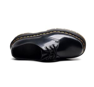 รองเท้าหนังลำลองสไตล์เรโทรคลาสสิกแบบอังกฤษทรงเตี้ย  ใส่ได้ทั้งชายหญิง  พื้นหนา  มีเชือกผูก - Product Image 3
