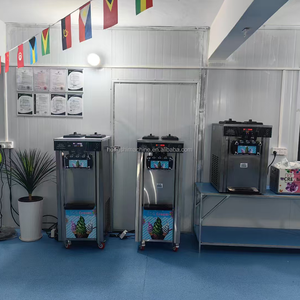 Ventas de fábrica 18L/H Máquina de helado de servicio suave 2 + 1 sabores Máquina de helado de uso comercial profesional para tienda de helados - Product Image 3