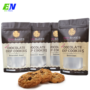 Bolsas de Mylar con Cierre Hermético y Ventana para Empaque de Alimentos, Personalizadas, a Prueba de Olores, para Galletas, Chips, Brownies, 100mg 500mg - Product Image 1
