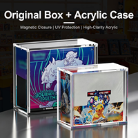 Boîte de présentation magnétique en acrylique anti-UV pour une boîte de boosters OPCG One Piece, résistante à la poussière et à l'humidité, protection pour collectionneur de cartes TCG