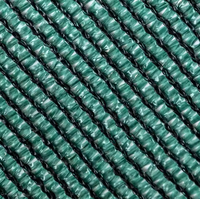 Groene HDPE schaduwnet 35%-95% schaduwpercentage 4x100m UV-beschermd voor kas, boerderij, groenten, planten, zonwering
