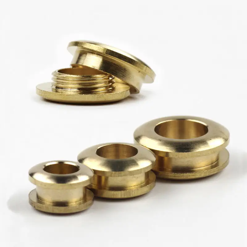 Solid Brass Screw Back Eyelets with Washer Grommets DIY Bag Handbag Purse Leather Craft Parts Hardware Bag Accessories