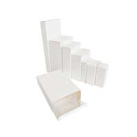 Boîtes en carton blanc vierges personnalisées, boîtes en carton pliables simples pour l'emballage de cadeaux et de produits