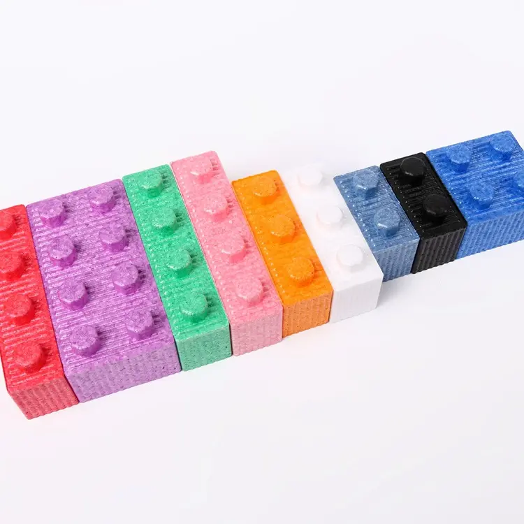 Personalizzato eco-friendly colorato EPP edificio educativo blocchi morbidi 50 colori scatola Unisex mattoni in schiuma Set di blocchi giocattolo per bambini