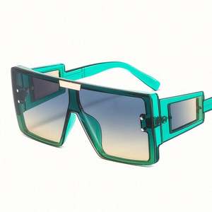 Nouveautés de luxe : Lunettes de soleil vintage à rivets pour hommes, monture large, et lunettes de soleil surdimensionnées carrées pour femmes 2021 - Product Image 6