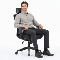 Chaise de jeu moderne de haute qualité, chaise de bureau ergonomique en maille pour salle de réunion, chaise de direction pour personnes de grande taille