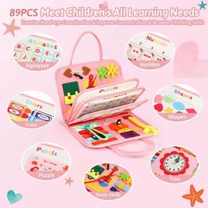 กระดานกิจกรรมเมอร์เมดแบบมอนเตสซอรี่ ดีไซน์ใหม่ ทำจากผ้าสักหลาด สำหรับเด็กผู้หญิง ของเล่นเสริมพัฒนาการทางประสาทสัมผัส หนังสือผ้าสักหลาดแบบเงียบๆ สำหรับเด็กวัยเตาะแตะ หนังสือกิจกรรมผ้าสักหลาด - Product Image 4