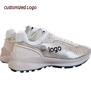 Top Grade design di lusso Premium da <span class=keywords><strong>donna</strong></span> in pelle scamosciata metallizzata scarpe da ginnastica da corsa - Product Image 3