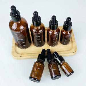 5ml 10ml 20ml <b>30ml</b> 50ml 100ml amber essential oil glass dropper <b>bottles</b> with orifice reducer euro dropper and tamper evident ca - Product Image 1