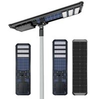 Lampadaire solaire multi-modules à haute luminosité, lampe LED extérieure pour route avec grand panneau photovoltaïque pour poteau