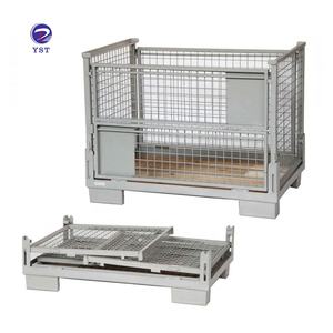 אבקת ציפוי stackable מתקפל מחסן חומר טיפול מתכת אחסון מלגזה מזרן כלוב - Product Image 3