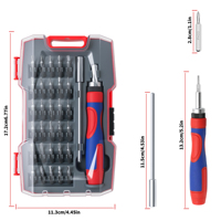 Kit de tournevis de précision 32 en 1 avec cliquet magnétique, 30 embouts et barre d'extension pour la réparation de téléphones, ordinateurs portables et appareils électroniques