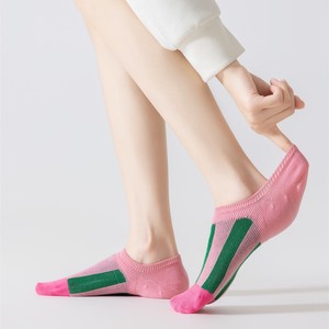 Calcetines invisibles de punto para mujer, sin talón, antideslizantes, transpirables, de corte bajo, que absorben el sudor, estilo 2025, novedad de verano - Product Image 3
