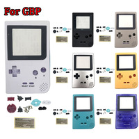 Cangkang Pengganti untuk Gameboy Pocket dengan Pelindung Layar, Casing Tombol Warna DIY untuk GBP Satu Set Suku Cadang Perbaikan