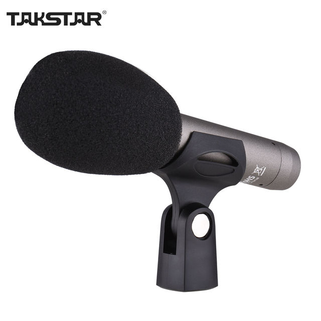 For TAKSTAR CM-60 Professional Cardioid Condenser Microphone 48V Phantom Power Supply XLR for Studio Recording Metal Wired