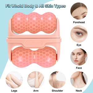 Rodillo Facial Ortopédico con Logotipo Personalizado para Hombres y Mujeres, Rodillo de Hielo de Doble Cara para el Cuidado de la Piel Facial y de los Ojos, con Estuche, Masajeador para el Cuidado Personal - Product Image 4