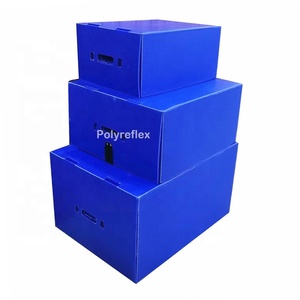 Gia cố nhựa Polypropylene sóng vận chuyển bao bì hộp giày nhựa với tùy chỉnh in ấn - Product Image 3