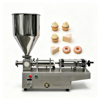 Machine de remplissage semi-automatique à piston de qualité industrielle KT-500 385W pour ligne de transformation alimentaire