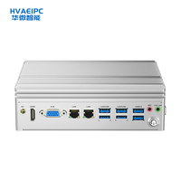 HVAEIPC HWK300 Industrial Quad Core I7 4GB DDR3 RAM 4-LAN RS232/RS485 SSD+HDD USB Linux Nuevo 256MB Potente