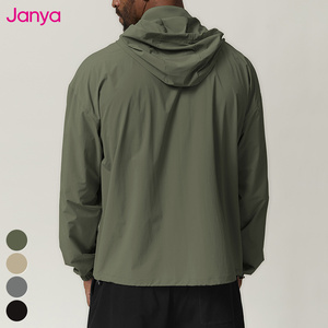 Vêtements de sport personnalisés avec logo, <span class=keywords><strong>veste</strong></span> de sport décontractée à col montant, <span class=keywords><strong>veste</strong></span> de course coupe-vent imperméable à fermeture éclair intégrale, <span class=keywords><strong>veste</strong></span> de fitness à capuche pour hommes - Product Image 6