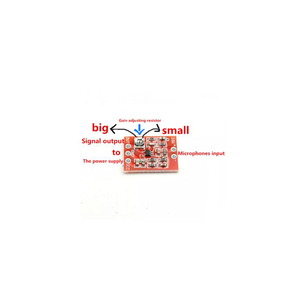 Taidacent Gain-Amplificador <span class=keywords><strong>de</strong></span> micrófono eléctrico ajustable, módulo amplificador <span class=keywords><strong>de</strong></span> micrófono, placa <span class=keywords><strong>de</strong></span> circuito, MAX4466 - Product Image 2
